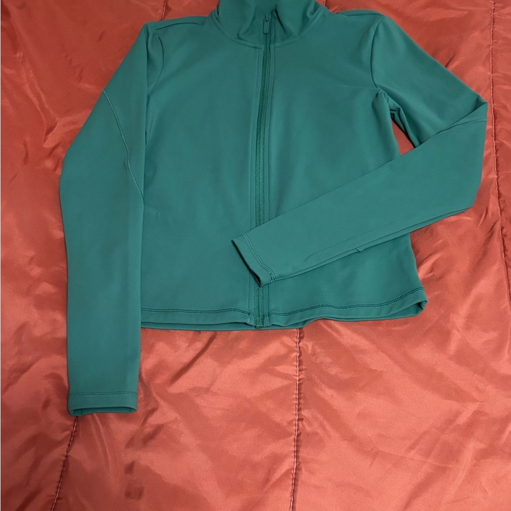 Green Zip-Up Jacket